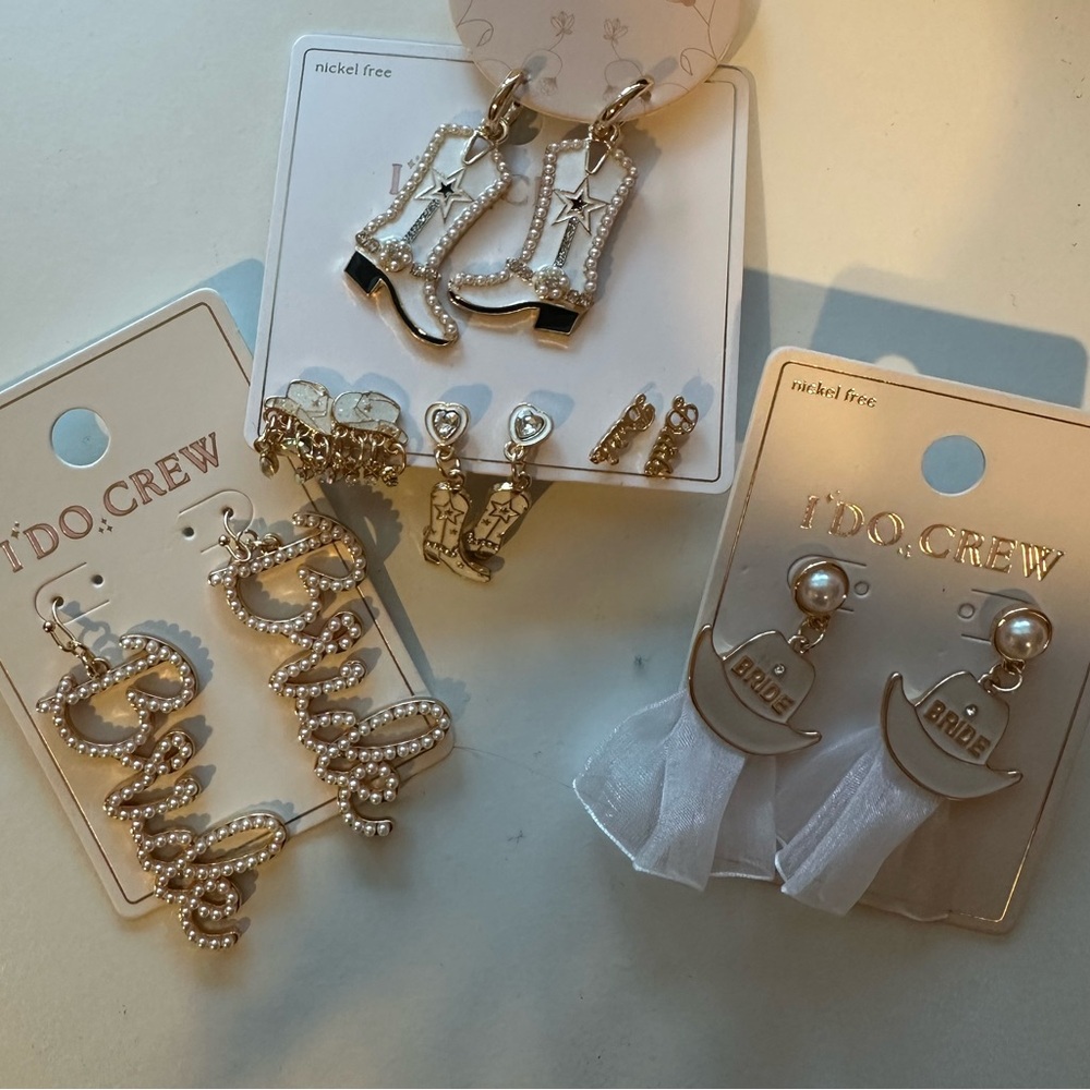 Gold Bridal Earrings Set